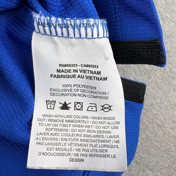 Nike Dri Fit Polo Shirt Mens 3XL Performance Blue Short Sleeve Big Tall Athletic - Picture 8 of 12